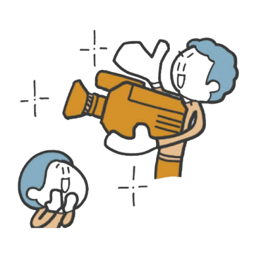 プロのカメラマンが撮影を支援